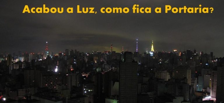 acabou a luz como fica a portaria remota